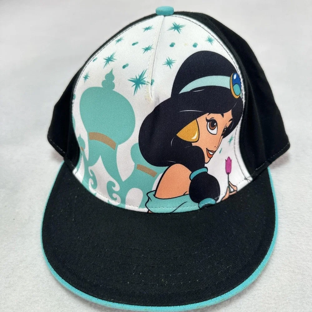 Disney Princess Hat Cap Snap Back Ariel Cinderella Jasmine Graphic Youth Fun